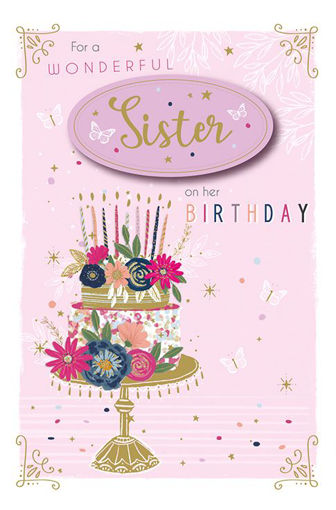 Picture of FOR A WONDERFUL SISTER BIRTHDAY CARD
